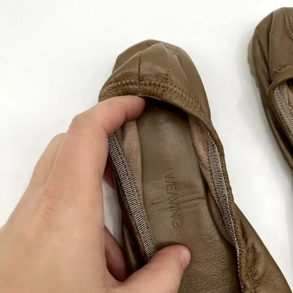 Modern Weaving Ballet Flats in Cocoa - Picture 3 of 11